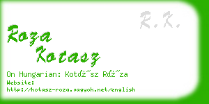 roza kotasz business card